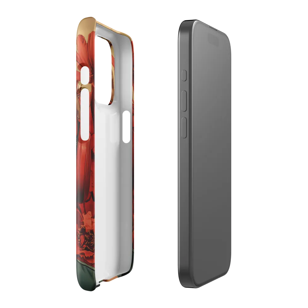 Defiant Portrait in a Floral Realm | Phone Case |  15 Pro | Snap Case | Glossy