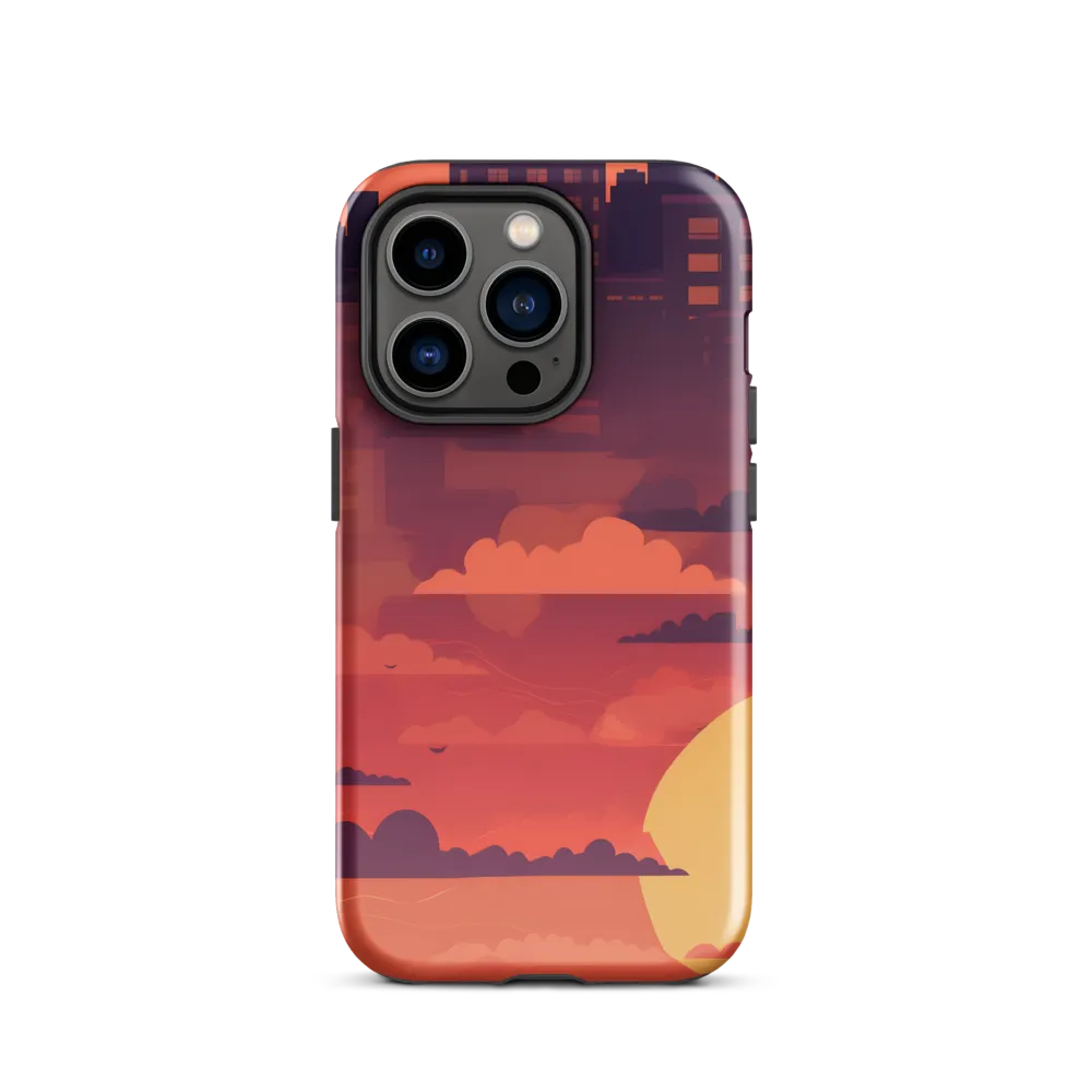 Urban Dusk: A Symphony of Cityscapes | Phone Case |  14 Pro | Tough Case | Glossy