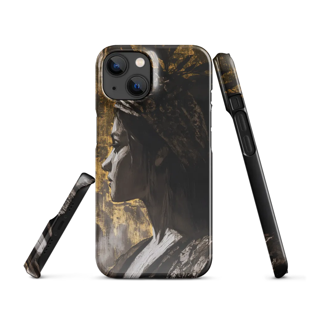 Golden Elegance: A Modern Profile Portrait
