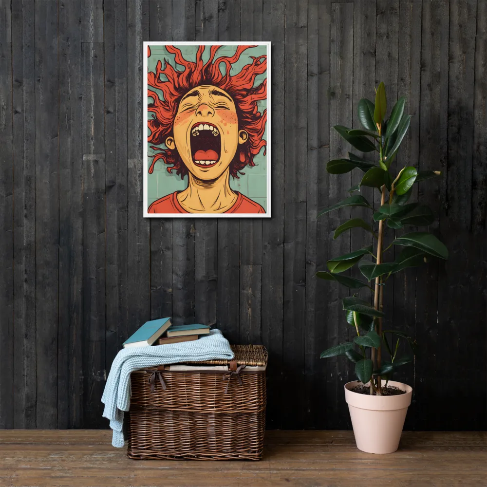 Fury Unleashed | Canvas with White Frame | 20″×28″