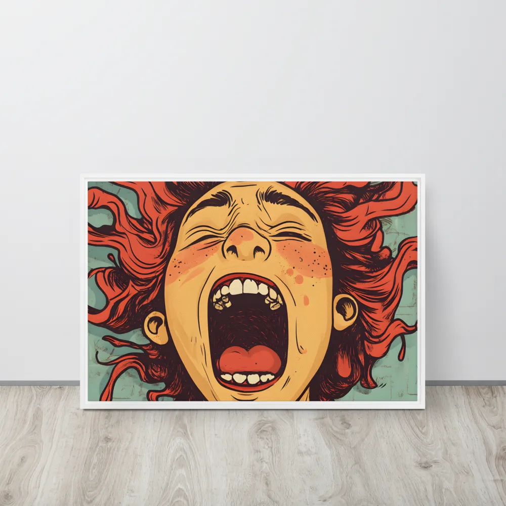 Fury Unleashed | Canvas with White Frame | 20″×30″