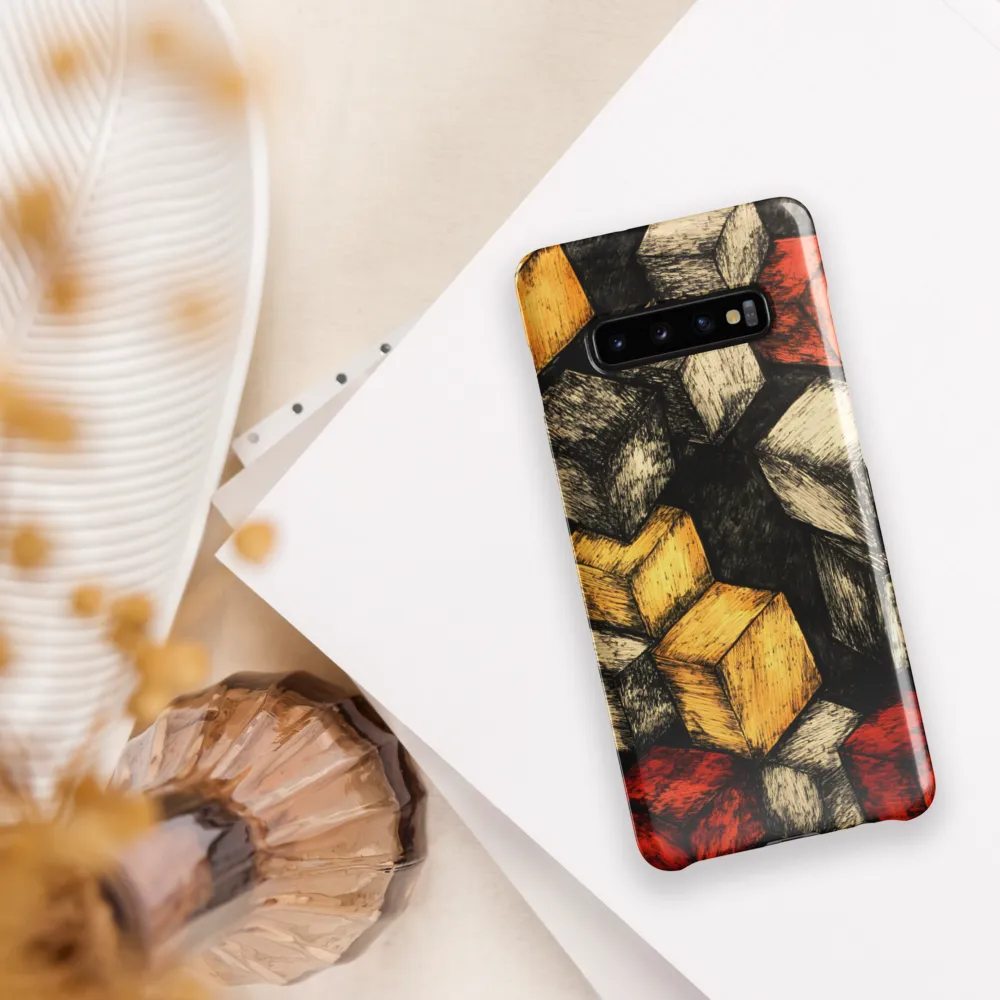 Dynamic Cubes: An Exploration in Color and Form | Phone Case |  S10 Plus | Snap Case | Glossy