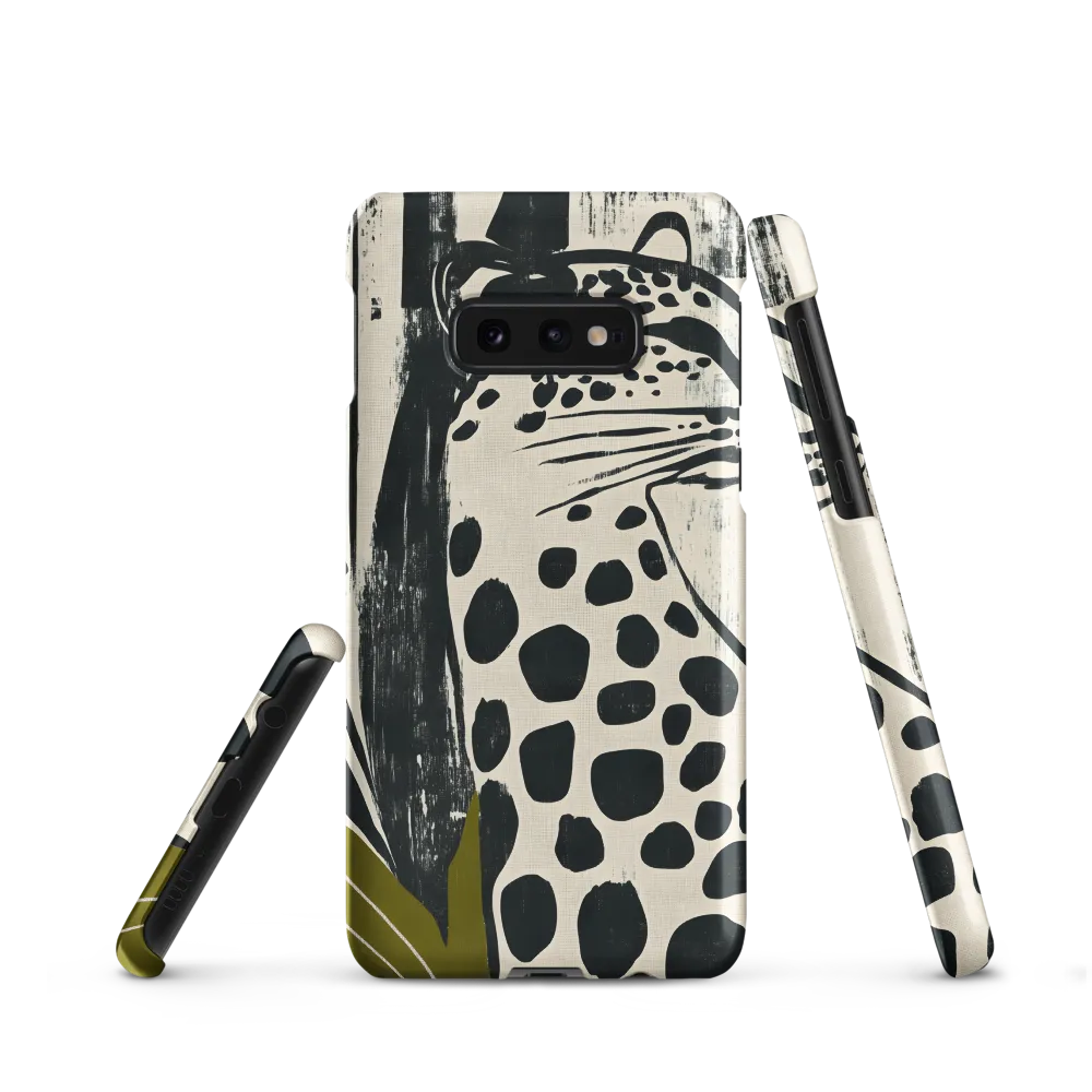 Leopard in Silhouette: A Modern Appeal | Phone Case |  S10e | Snap Case | Matte