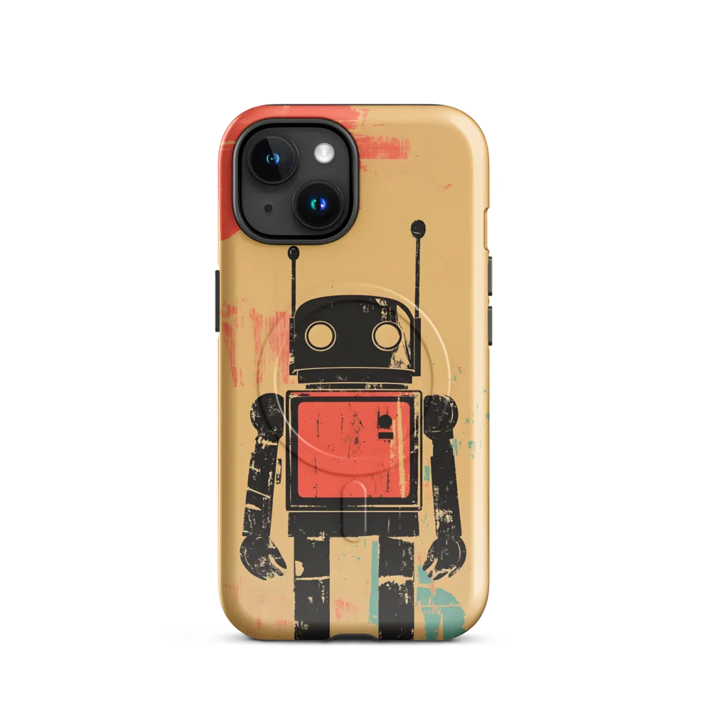 The Retro Robot | Phone Case |  15 | MagSafe® Tough Case | Glossy
