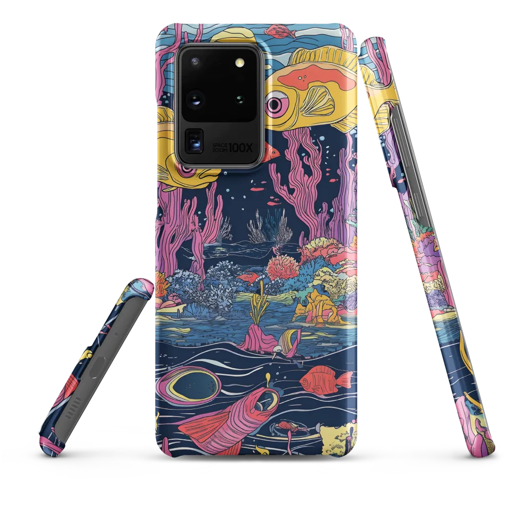 Underwater Dreamscape: A Playful Encounter | Phone Case |  S20 Ultra | Snap Case | Matte
