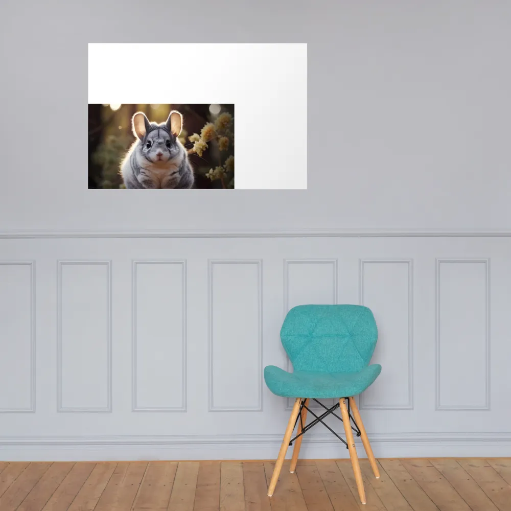 Curious Chinchilla in the Forest | Poster | 24″×36″