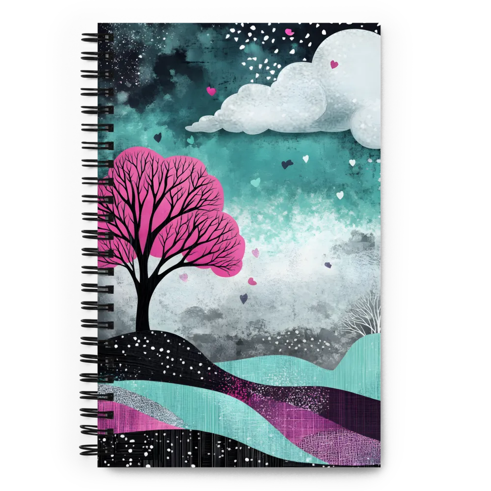 Whimsical Landscape of Love | Spiral Notebook