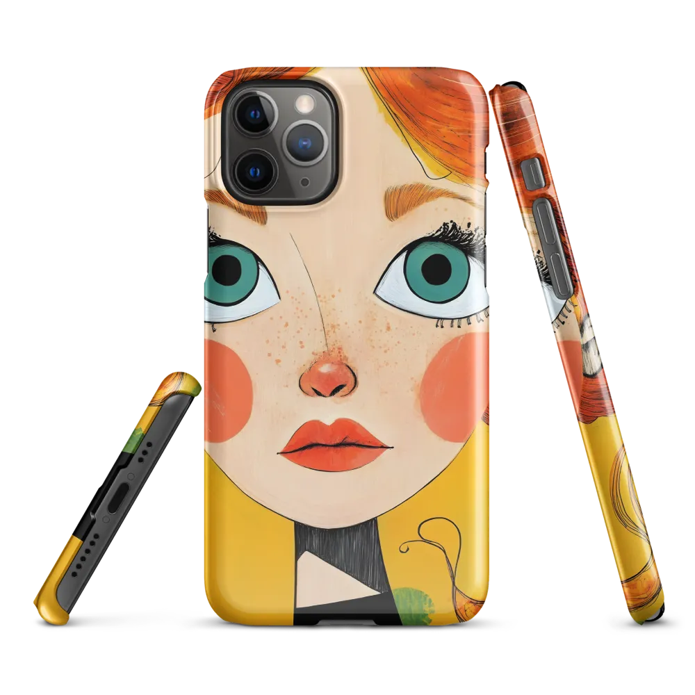 Whimsical Portrait of a Girl | Phone Case |  11 Pro | Snap Case | Glossy