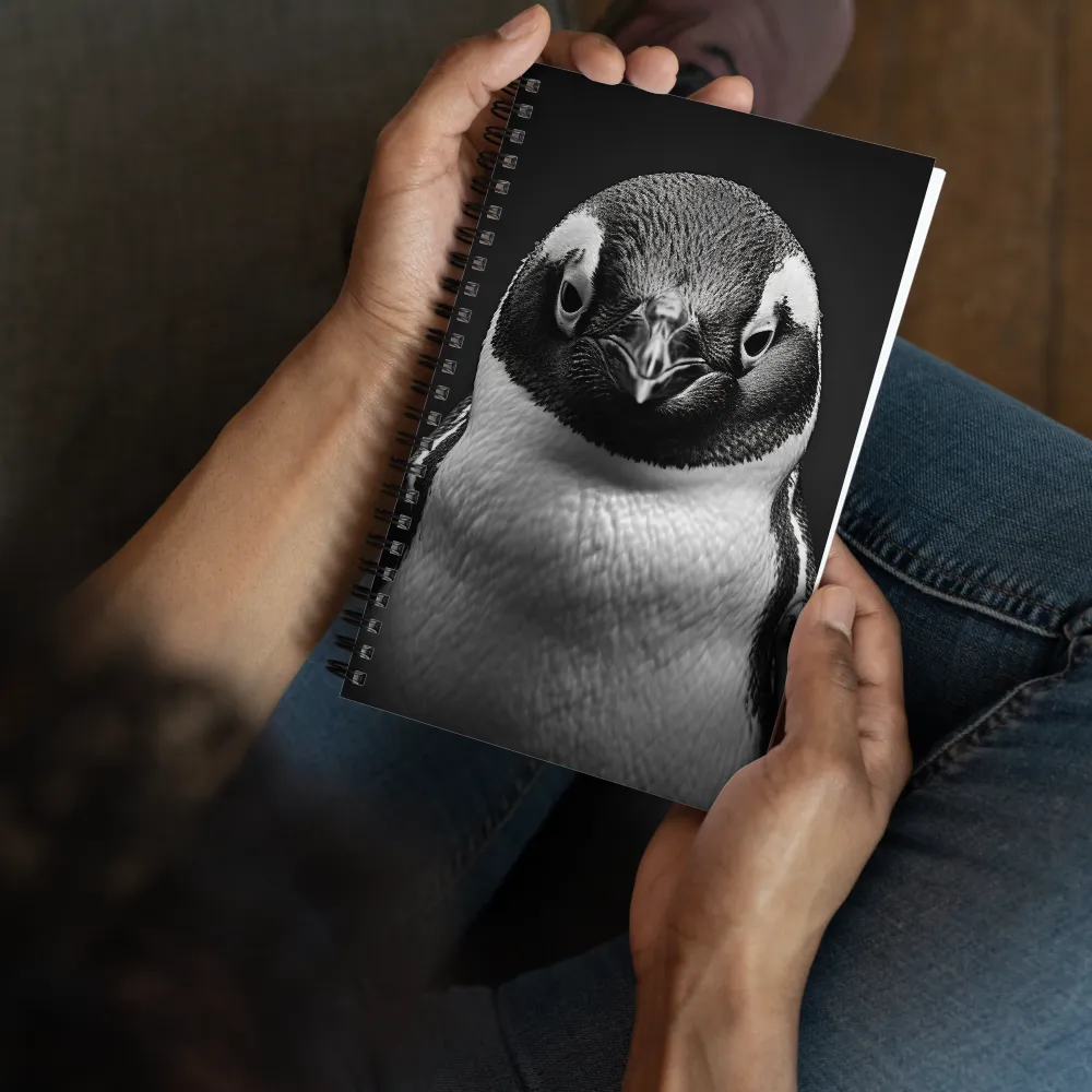 Majestic Penguin Portrait | Spiral Notebook