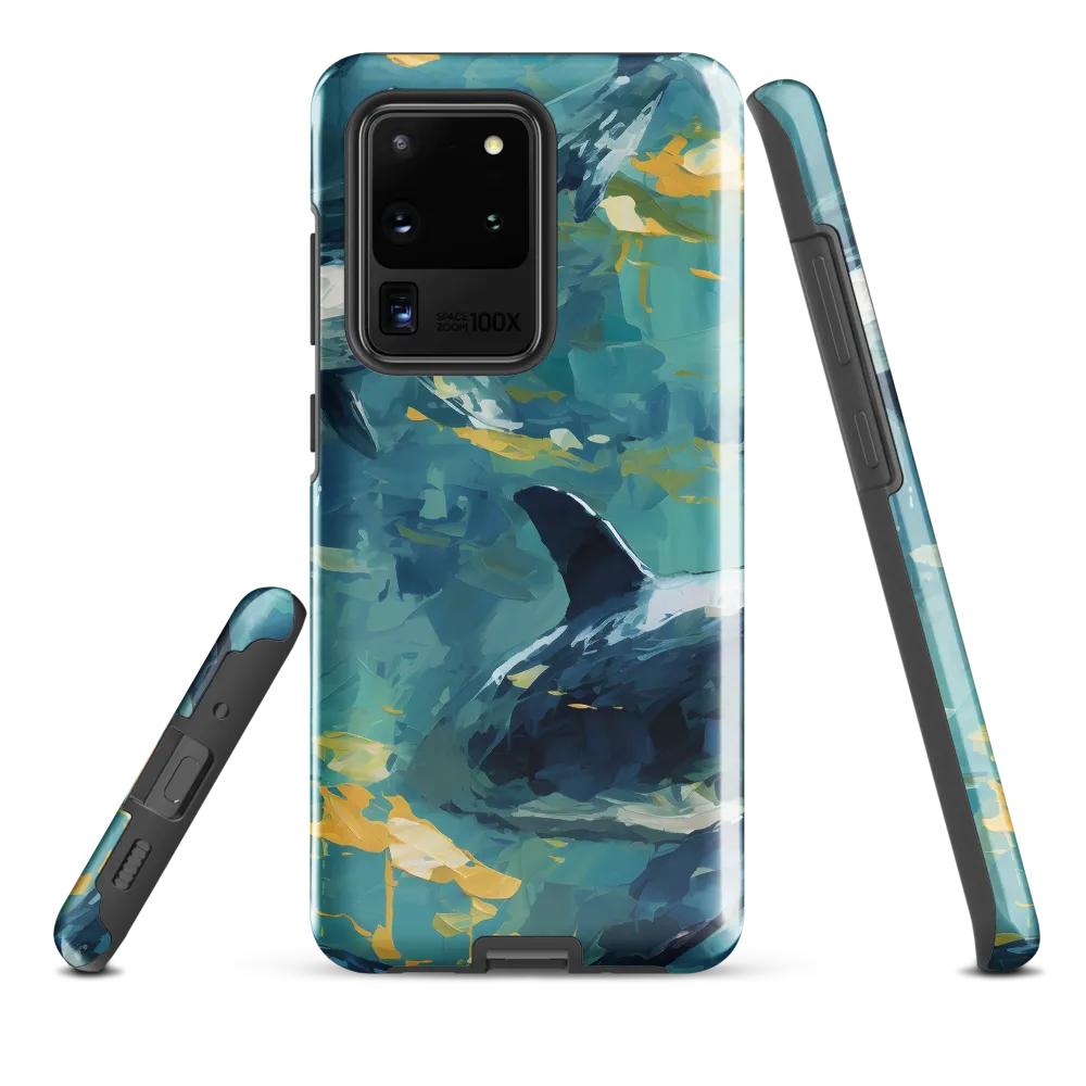 Harmony of the Ocean: Whales in Motion | Phone Case |  S20 Ultra | Tough Case | Glossy