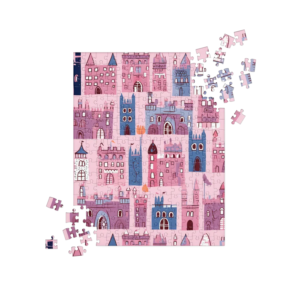 Whimsical Castles: A Playful Tapestry | Jigsaw Puzzle | 252 pieces