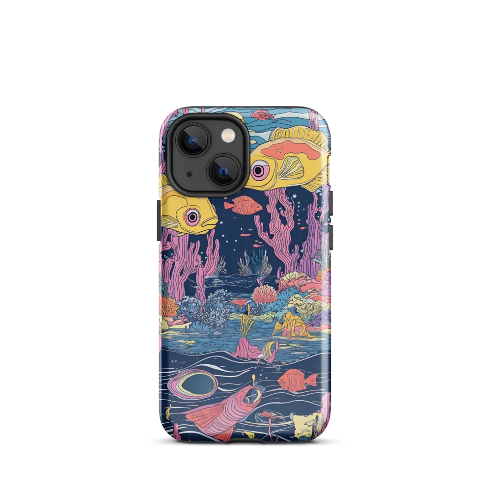 Underwater Dreamscape: A Playful Encounter | Phone Case |  13 mini | Tough Case | Glossy