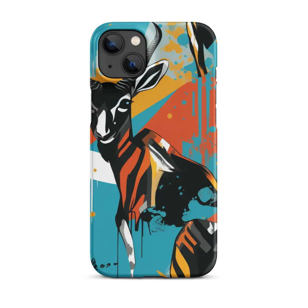 Dynamic Antelope in Vivid Abstract