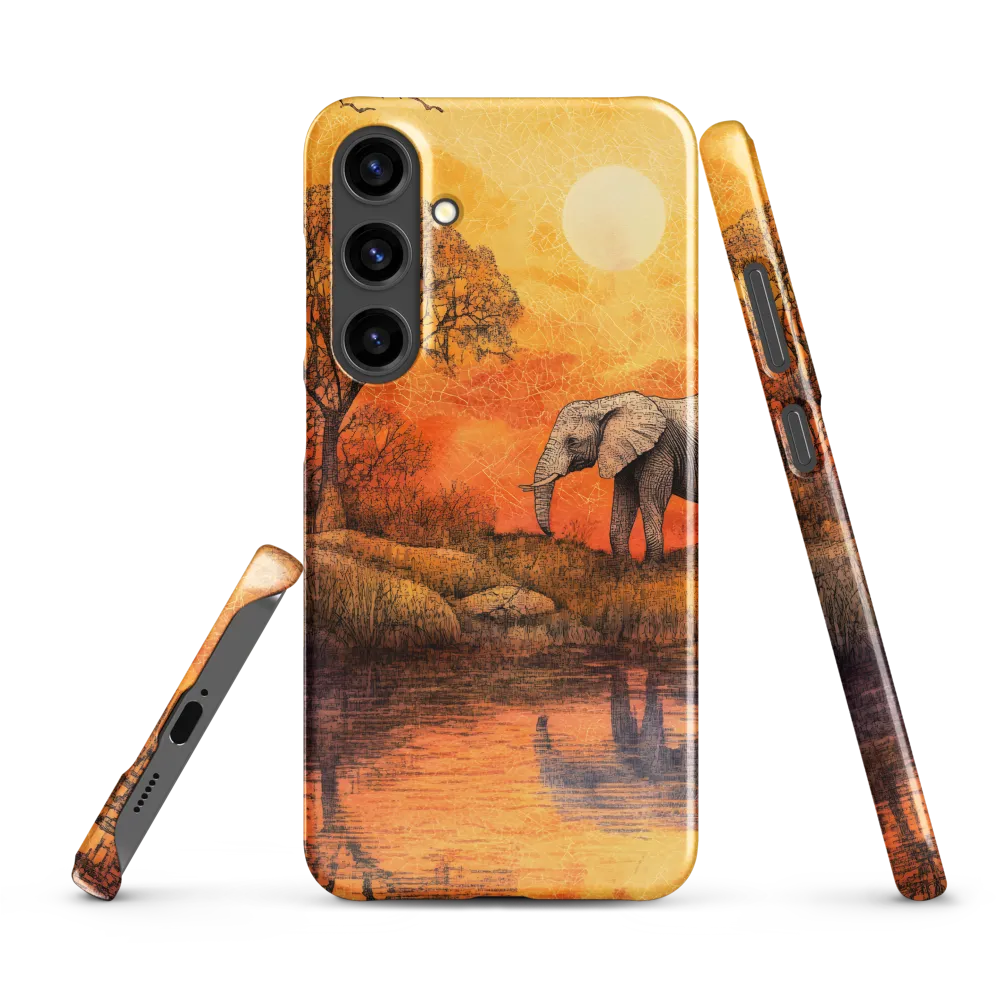 Elephant's Serenity at Dusk
