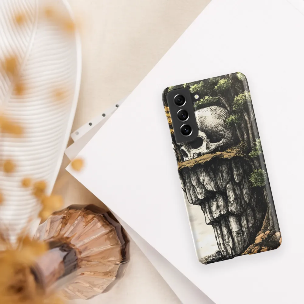 The Whispering Skull: A Surreal Encounter with Nature | Phone Case |  S21 | Snap Case | Matte
