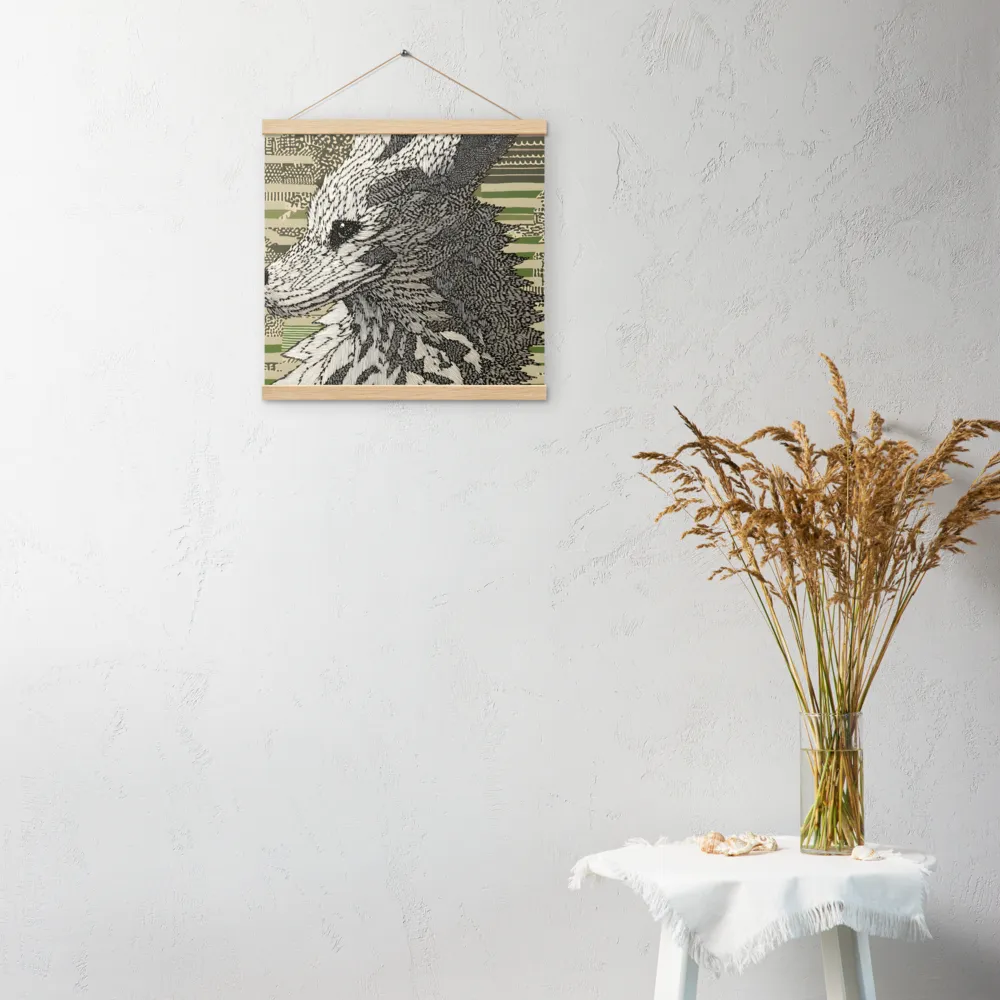 Reflections of the Forest | Poster With Oak Wood Hanger | 16″×16″