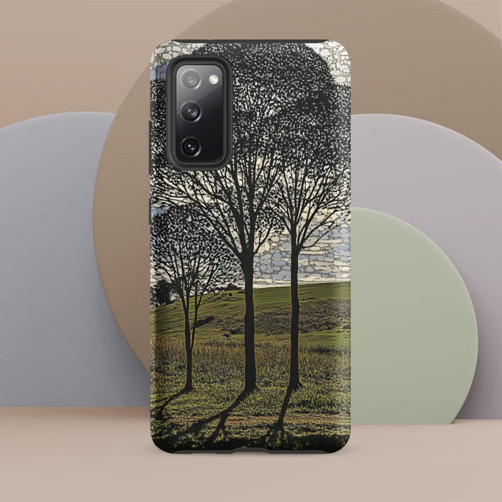 Tranquil Shadows: A Silhouette of Nature