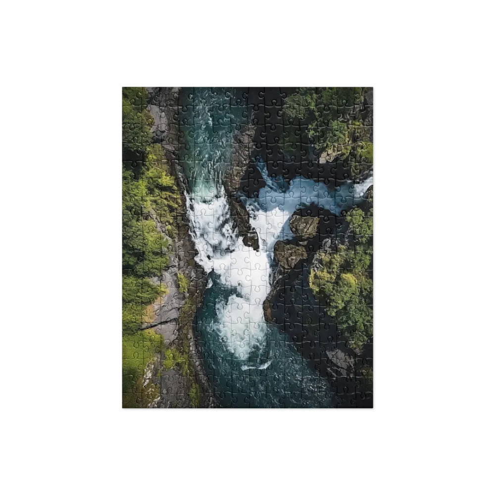 Eternal Flow: The Serene Cascade | Jigsaw Puzzle | 252/520 pieces