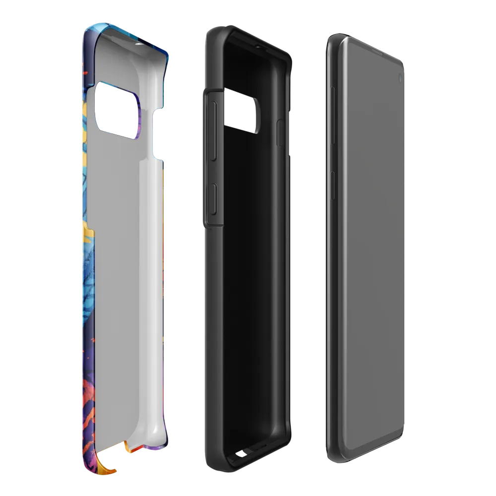 Electric City Nightscape | Phone Case |  S10 Plus | Tough Case | Glossy