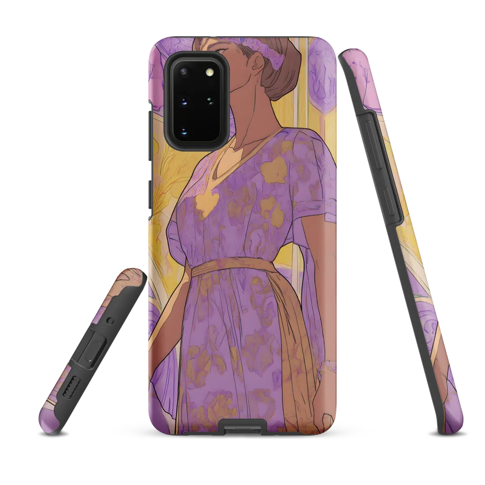 Elegance in Floral Harmony | Phone Case |  S20 Plus | Tough Case | Matte