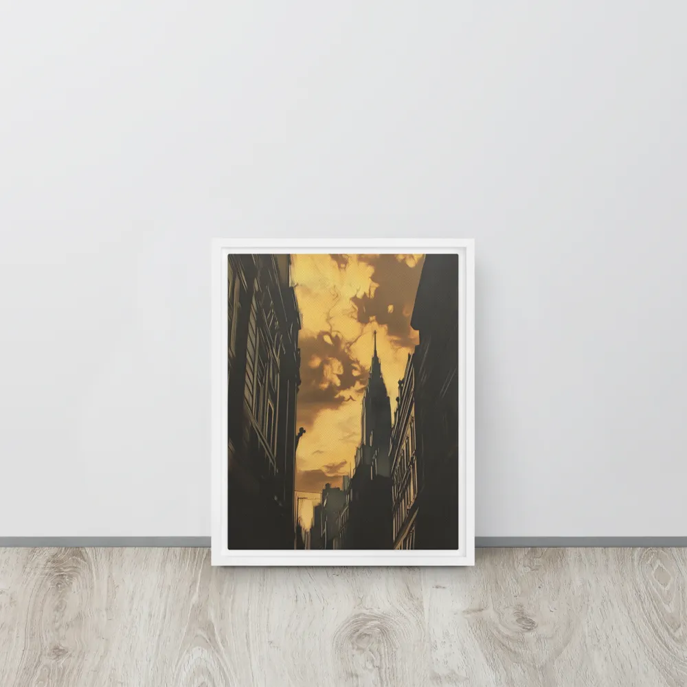 The Twilight Streets | Canvas with White Frame | 11″×14″