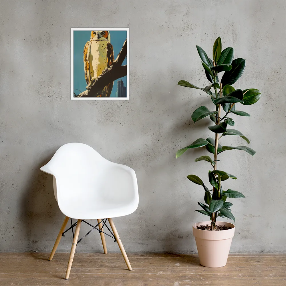 The Guardian of the Urban Wild | Poster with White Frame | 16″×20″