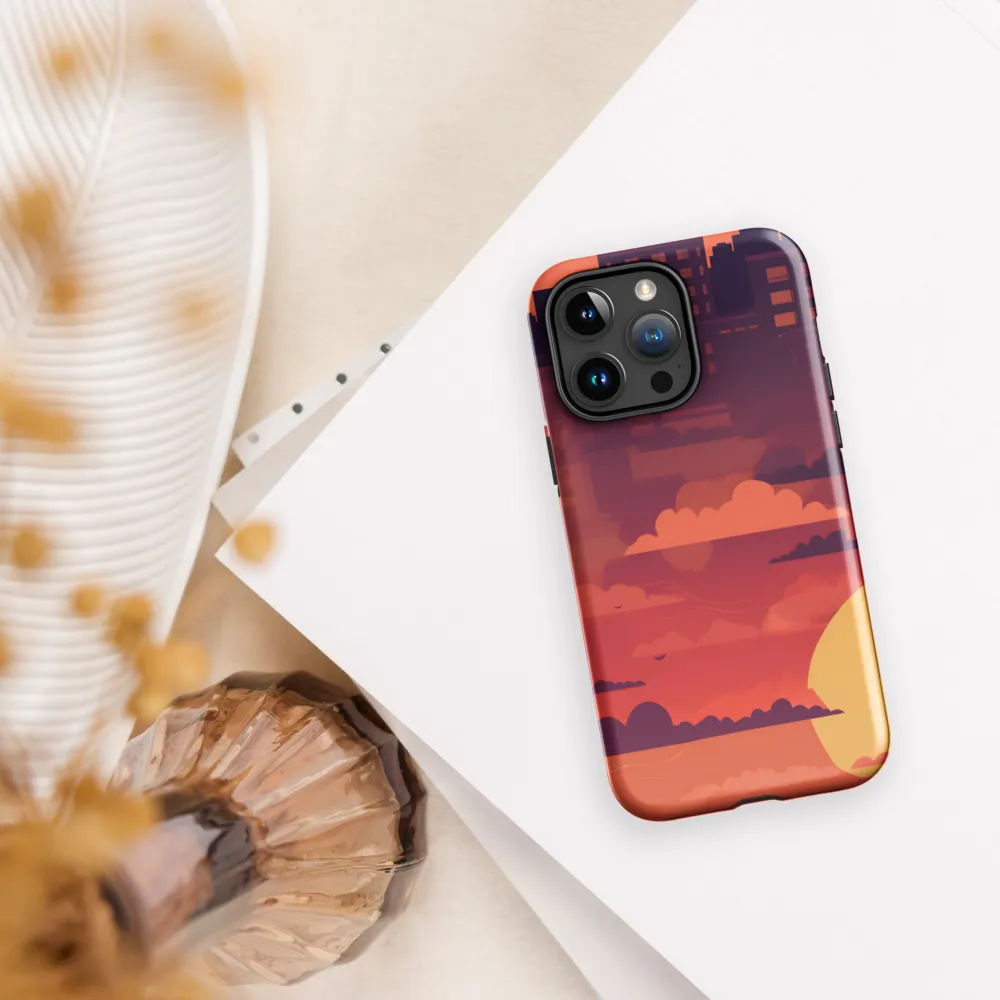 Urban Dusk: A Symphony of Cityscapes | Phone Case |  15 Pro Max | Tough Case | Glossy