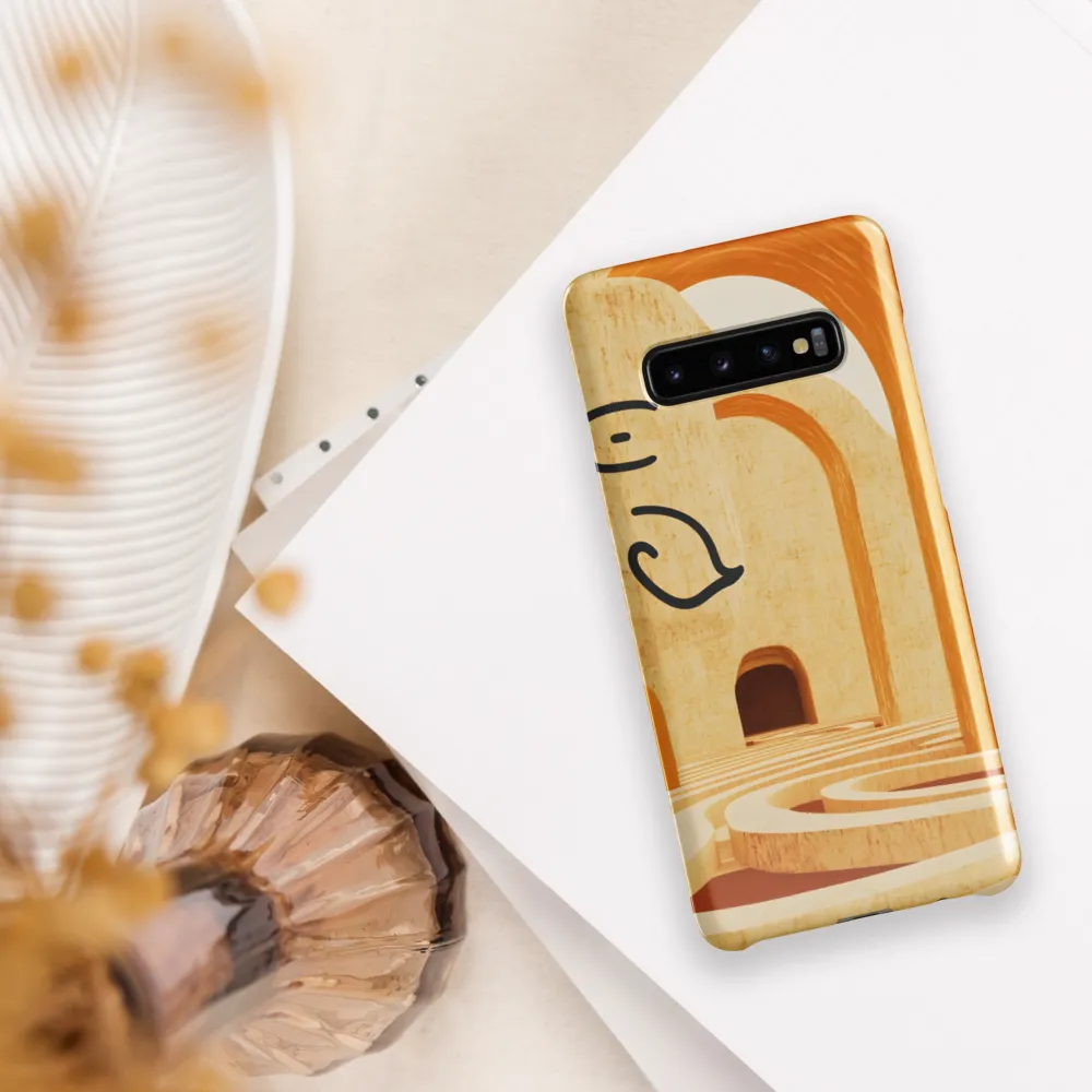 Whimsical Arches in a Beige Dreamscape | Phone Case |  S10 Plus | Snap Case | Glossy