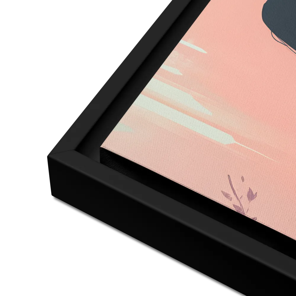 The Guardian of Solitude | Canvas with Black Frame | 16″×20″