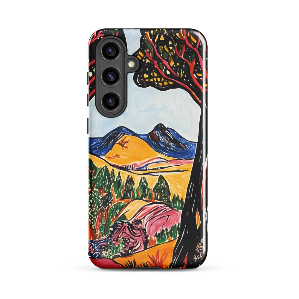 Vibrant Nature's Embrace | Phone Case |  S24 Plus | Tough Case | Glossy