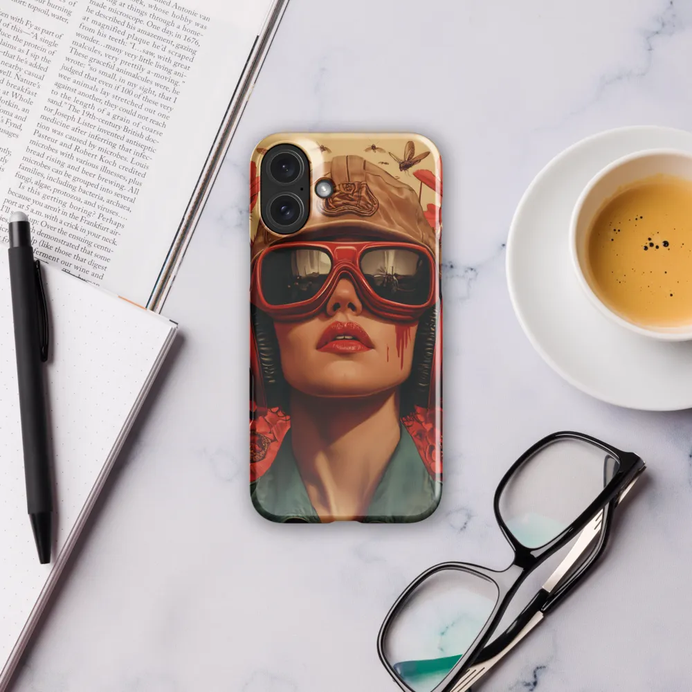 Defiant Portrait in a Floral Realm | Phone Case |  16 Plus | Snap Case | Glossy