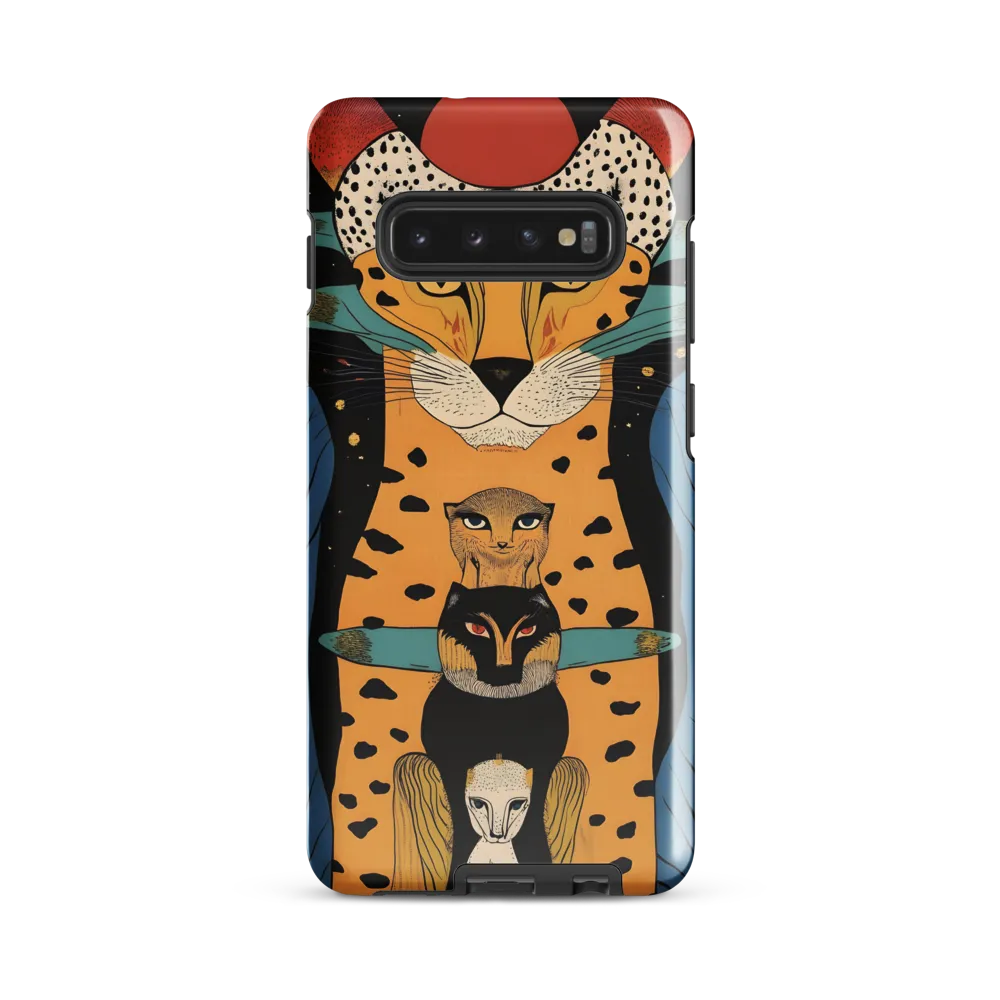 Cosmic Symphony of Felines | Phone Case |  S10 Plus | Tough Case | Glossy