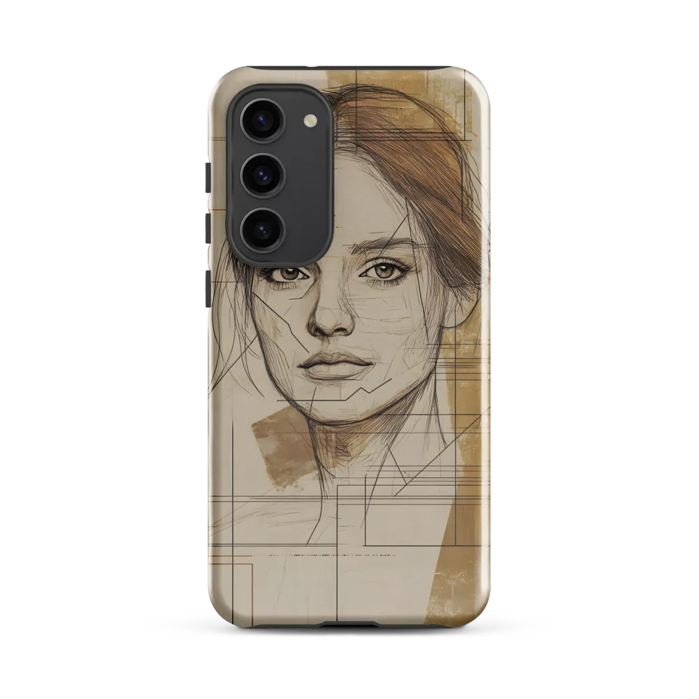 Geometric Elegance: A Modern Portrait