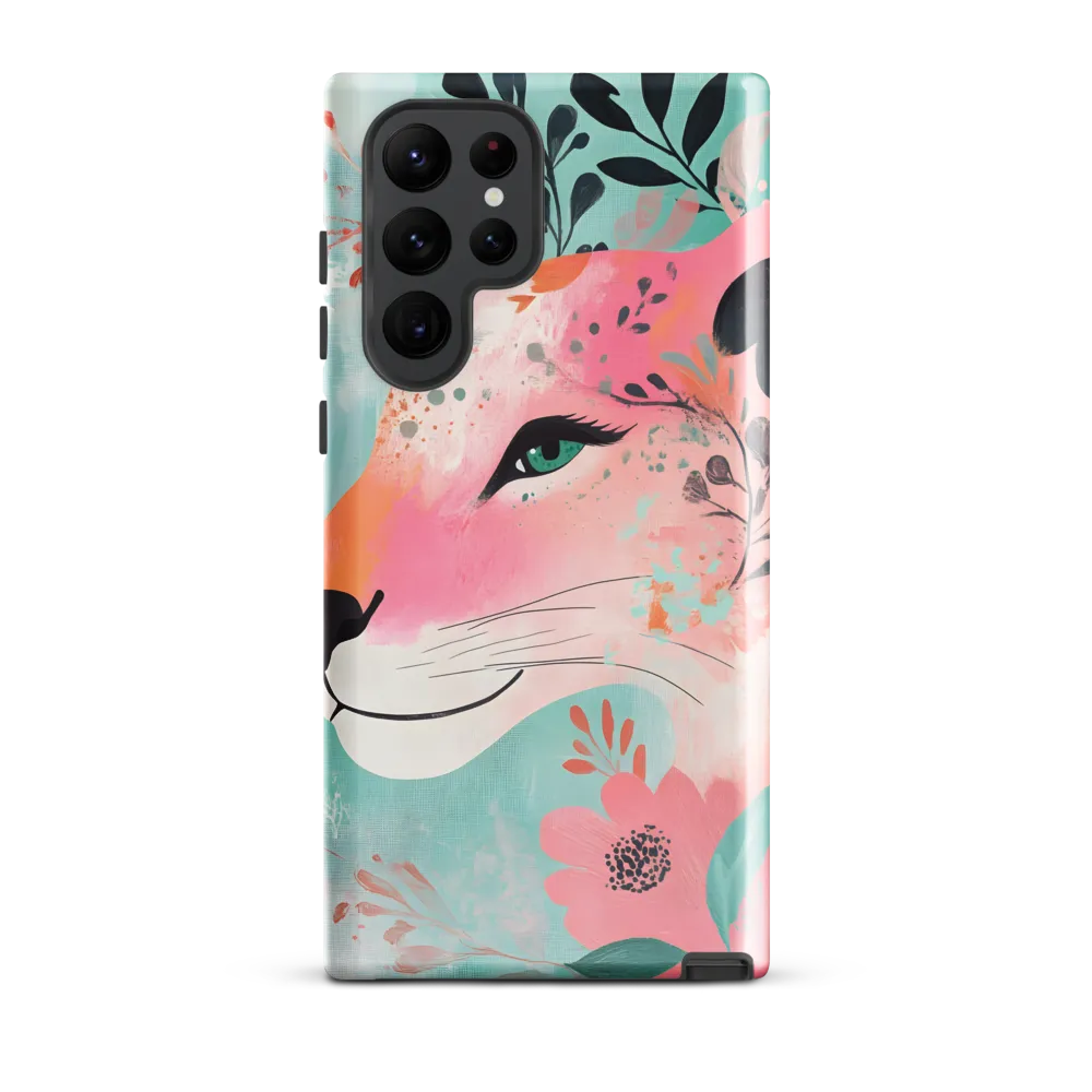 Whimsical Majesty: A Floral Lion