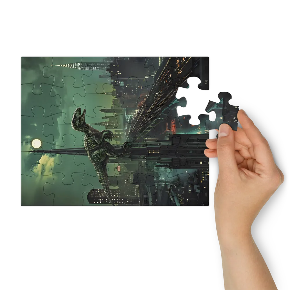 The Watcher on the Spire 
 Jigsaw Puzzle in Tin Box