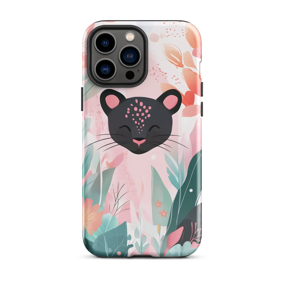 Whimsical Panther in Bloom