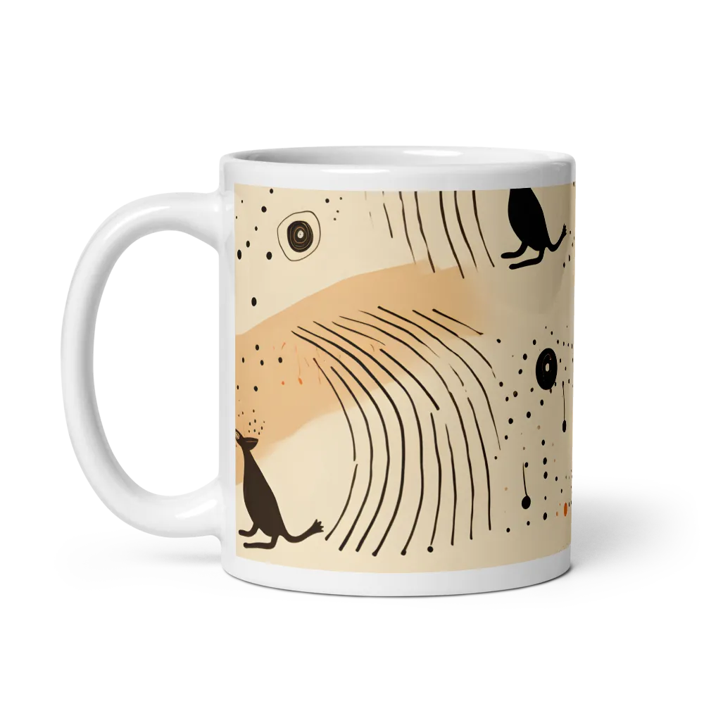 Playful Patterns in Earth Tones | Mug with White inside | 11 oz