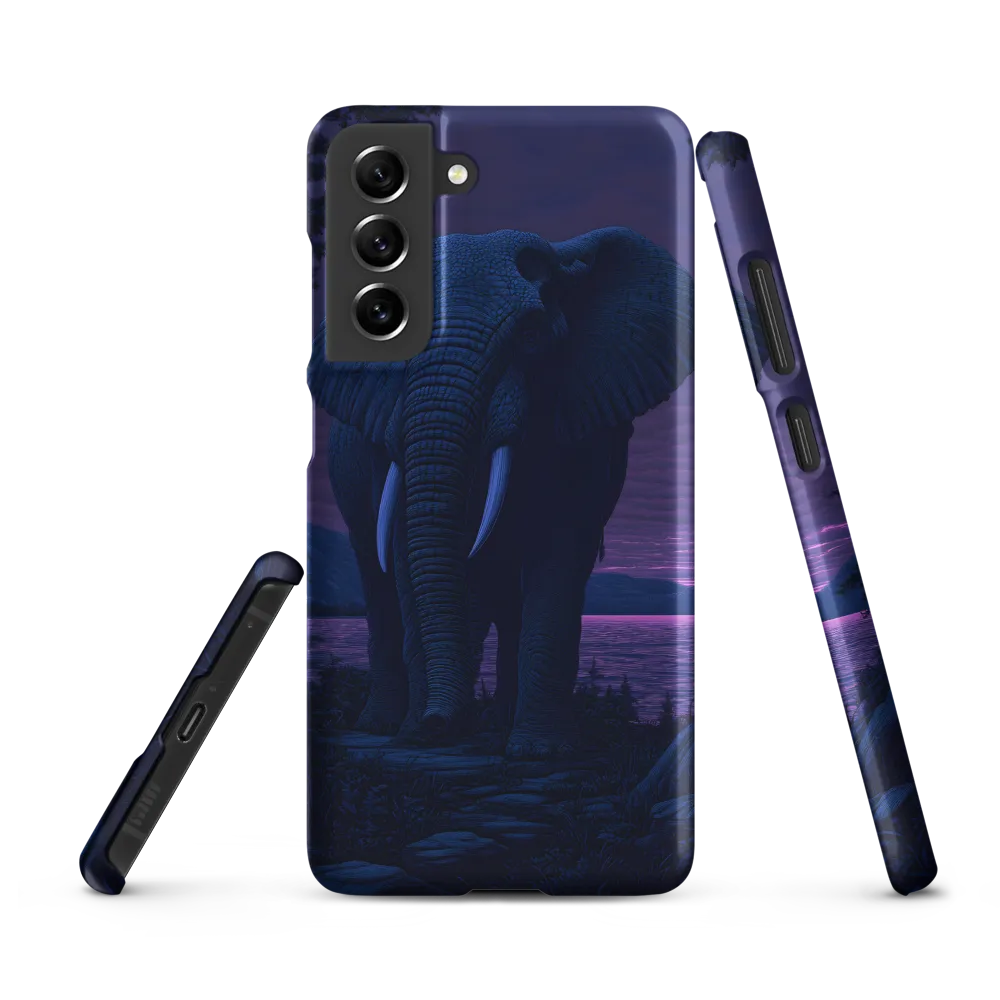 Engraved Elephant at Dusk
