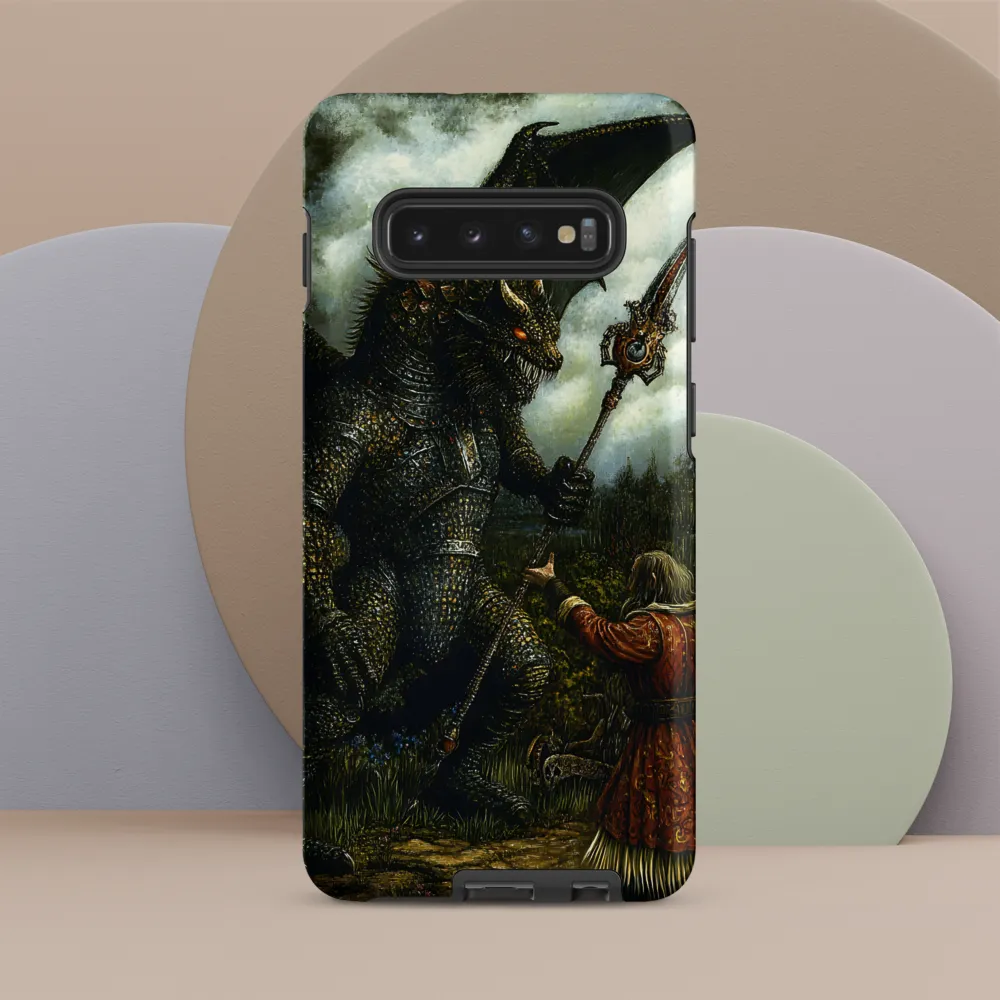 The Confrontation: Dragon vs. Wizard | Phone Case |  S10 Plus | Tough Case | Matte