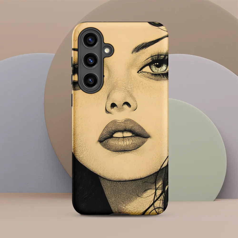 Enigmatic Gaze | Phone Case |  S24 Plus | Tough Case | Matte