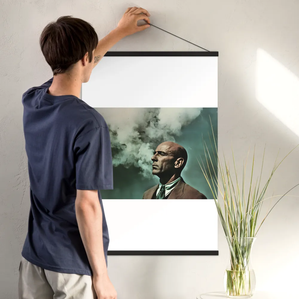 Clouded Thoughts | Poster With Black Wood Hanger | 24″×36″