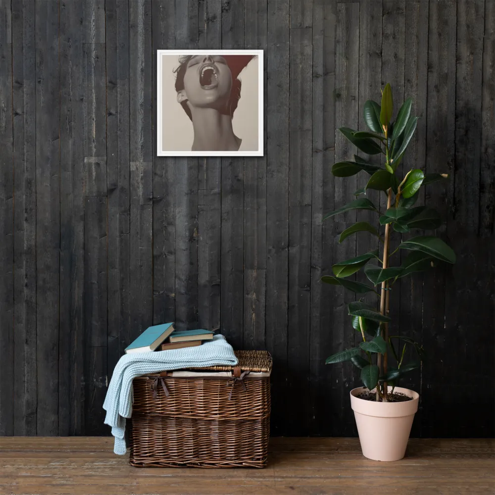 Echoes of Emotion | Canvas with White Frame | 16″×16″