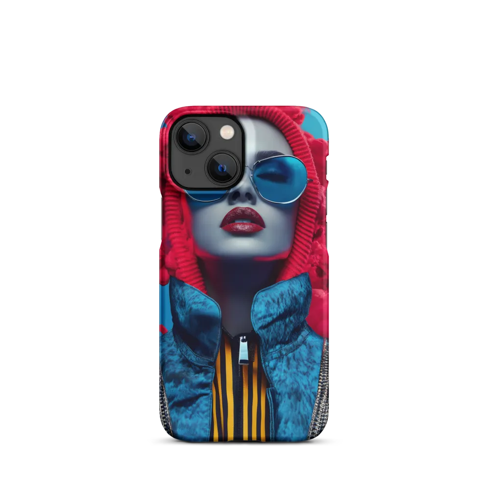 Bold Elegance in Digital Fashion | Phone Case |  13 Mini | Snap Case | Matte