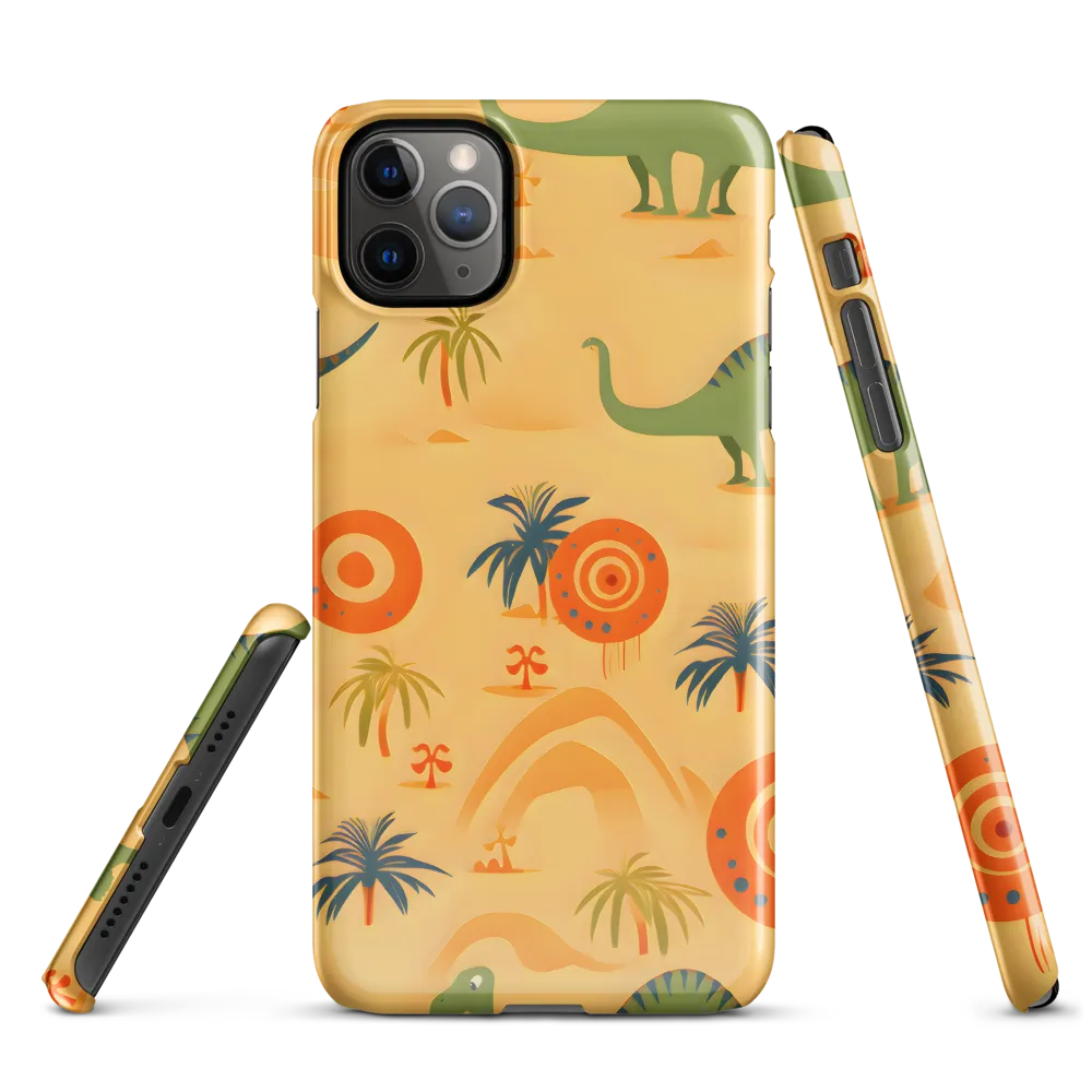 Dinosauria Delight: A Colorful Prehistoric Adventure | Phone Case |  11 Pro Max | Snap Case | Glossy