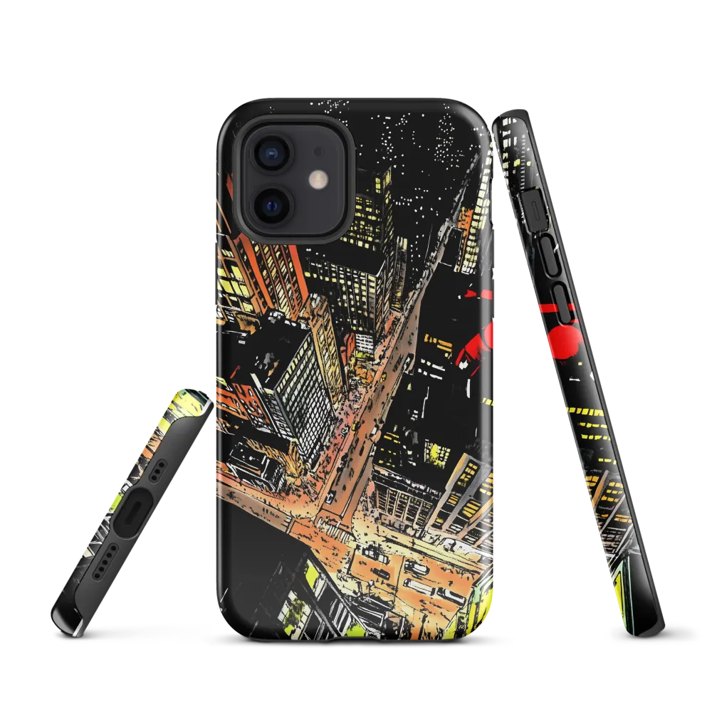 Urban Nightscape: A Bird's-eye View