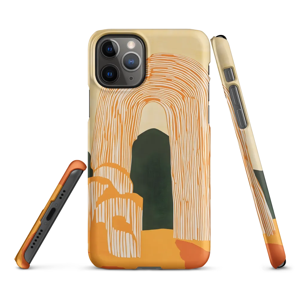 Architectural Echoes: A Minimalist Arch | Phone Case |  11 Pro | Snap Case | Matte