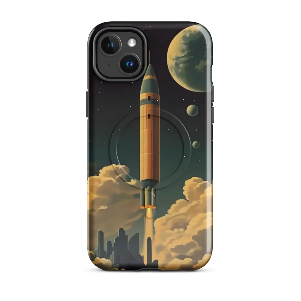 Journey Through the Cosmic Frontier | Phone Case |  14 Plus | MagSafe® Tough Case | Glossy