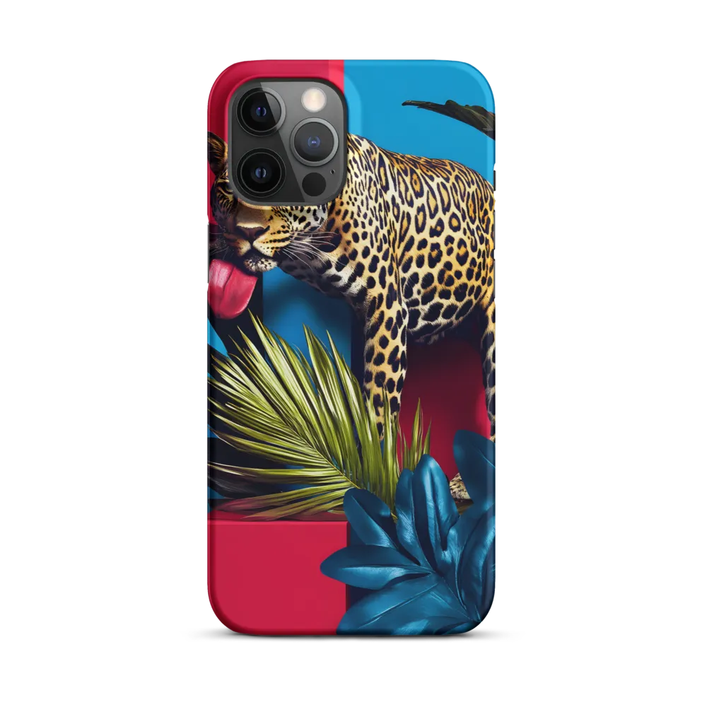 Playful Leopard in Vibrant Paradise