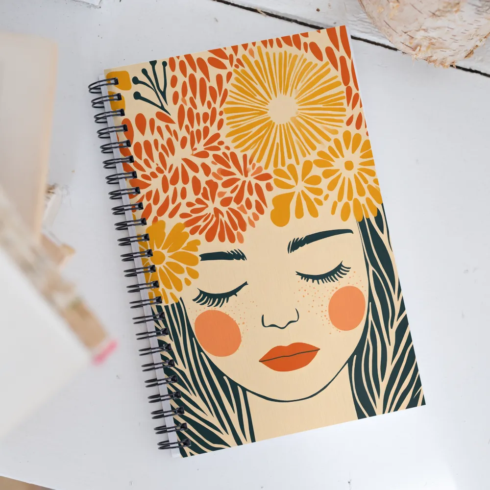 Serenity in Bloom | Spiral Notebook