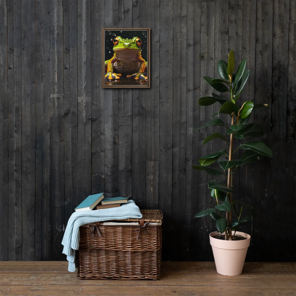 Emerald Elegance: The Frog in Focus